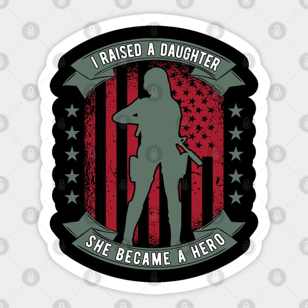 Red Friday Deployed Daughter Military Parents Gift Sticker by VDK Merch